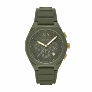 Reloj Hombre Armani Exchange Cronógrafo 44mm Silicona Negra