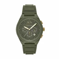 Reloj Hombre Armani Exchange Cronógrafo 44mm Silicona Negra