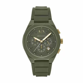Reloj Hombre Armani Exchange Cronógrafo 44mm Silicona Negra