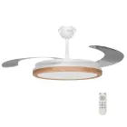 Ventilador de techo retráctil AirBliss con luz regulable 106cm