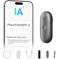 Grabadora de Voz IA Plaud NotePin S con Resúmenes y Notas