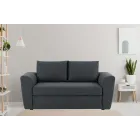 Sofá cama gris oscuro de 2 plazas TWILL