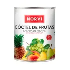 Coctel de frutas en almibar NORVI 240 g.