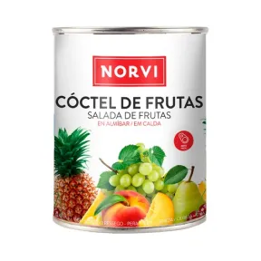 Coctel de frutas en almibar NORVI 240 g.