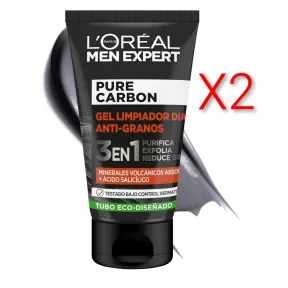 Gel Antigranos 3 en 1 L'Oréal Men Expert: Purifica y Exfolia