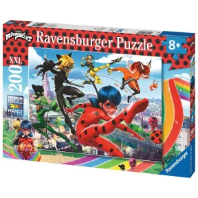 Puzzle XXL Miraculous de Ravensburger, 200 Piezas, +8 Años