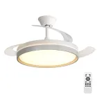 Ventilador Silencioso de Techo: LED, Control Remoto y 6 Velocidades