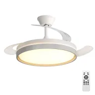 Ventilador Silencioso de Techo: LED, Control Remoto y 6 Velocidades