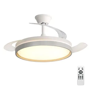 Ventilador Silencioso de Techo: LED, Control Remoto y 6 Velocidades