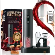 Sacacorchos eléctrico con aireador, cortacápsulas y vertedor