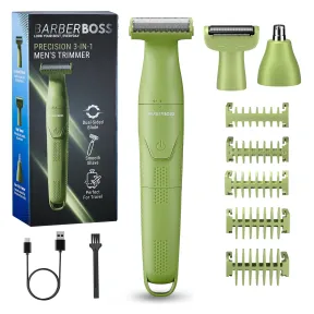Afeitadora 3 en 1 para hombres, BarberBoss Recortador inalámbrico.