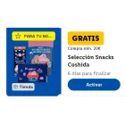 Snacks seleccionados gratis en Lidl con compra de +20€