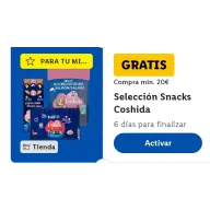 Snacks seleccionados gratis en Lidl con compra de +20€