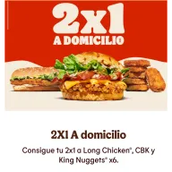 Long Chicken y King Nuggets x6: 2x1 a domicilio