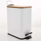 Cubo de basura rectangular Erik 5L con pedal y cierre silencioso