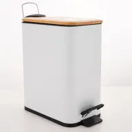 Cubo de basura rectangular Erik 5L con pedal y cierre silencioso
