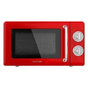 Microondas Mecánico Retro Cecotec 20L con Grill y Temporizador