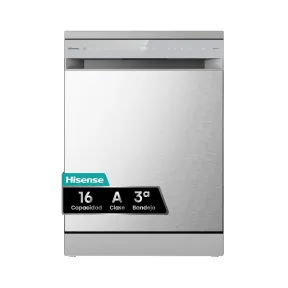 Lavavajillas Hisense HS673A90X, 16 servicios, Wi-Fi, 7 programas