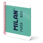 Cuaderno A5 MILAN con tapa dura, 80 hojas pautadas