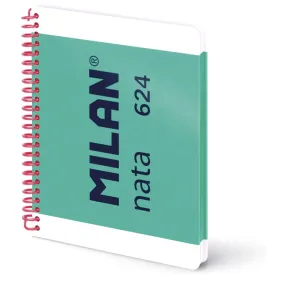 Cuaderno A5 MILAN con tapa dura, 80 hojas pautadas