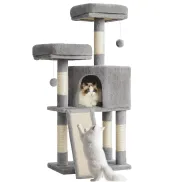 Torre para Gatos Feandrea, Árbol Gris de 115 cm PCT141W01