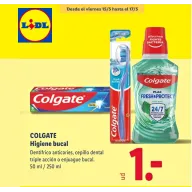 Colgate: cepillo triple acción, enjuague sin alcohol y dentífrico