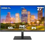 Monitor Gaming Nilox 27'' Full HD, 120 Hz, 4 ms de respuesta.