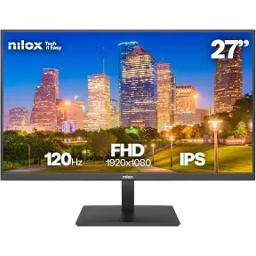 Monitor Gaming Nilox 27'' Full HD, 120 Hz, 4 ms de respuesta.