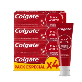 Pasta Dental Blanqueadora Colgate Max White 4 x 75ml