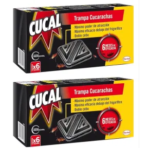 Cucal Insecticida Trampa para Cucarachas, 12 Unidades