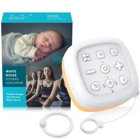 Máquina Portátil de Ruido Blanco para Bebés y Luz Nocturna