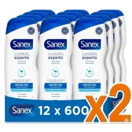 Gel de Ducha Sanex Cuidado Experto 2 Pack 600ml