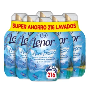 Suavizante Lenor Frescor Alpino 36 Lavados, 6 x 504ml
