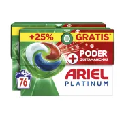 Detergente Ariel Pods Platinum 76 Cápsulas - Limpieza Profunda