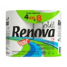 Papel higiénico compacto RENOVA 100% reciclado 2 capas 4 uds.