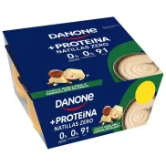 Natillas zero de Danone con sabor a chocolate blanco y avellana