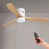 Ventilador de Techo Blanco LED con Mando y 6 Velocidades
