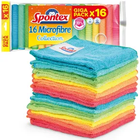 16 bayetas de microfibra Spontex para limpieza y cocina
