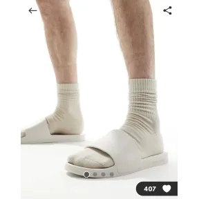 Sandalias Jack & Jones blancas (no incluye calcetines)