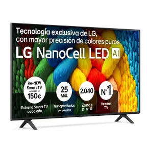 TV 55" LG NanoCell 4K Smart - 55NANO80A6B