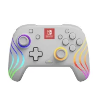 Gamepad LED Multicolor Blanco Compatible con Nintendo Switch