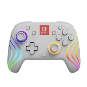 Gamepad LED Multicolor Blanco Compatible con Nintendo Switch