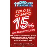 Descuento del 15% en alimentación en Carrefour 0705