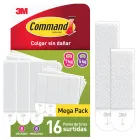 Tiras Adhesivas Command para Colgar Cuadros - 8 Pares