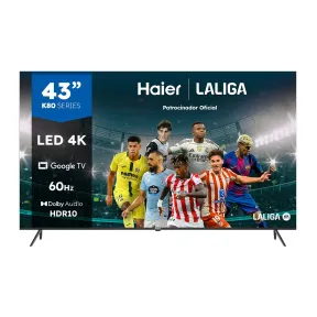 Smart TV Haier 43" UHD 4K HDR10 Google TV - K80 Series
