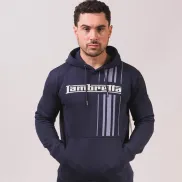 Sudadera con capucha Hombre Lambretta Racing Stripe - AZUL MARINO