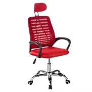 Silla Ergonómica de Oficina con Respaldo de Malla y Reposacabeza