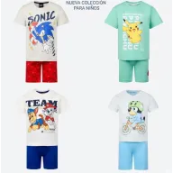 Pijamas cortos infantiles de dos piezas, tallas 92 a 122