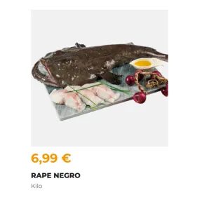 6,99€ el Kilo de Rape Negro