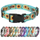 Collar Ajustable Floral para Perros con Hebilla Rápida